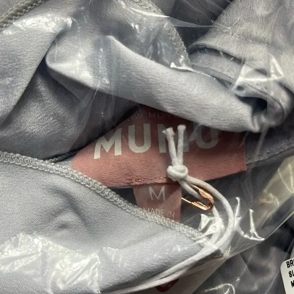 🔥 NWT bridesmaids Show Me Your MuMu Samantha Ruffle Wrap Dress | M 🔥 - Picture 4 of 6